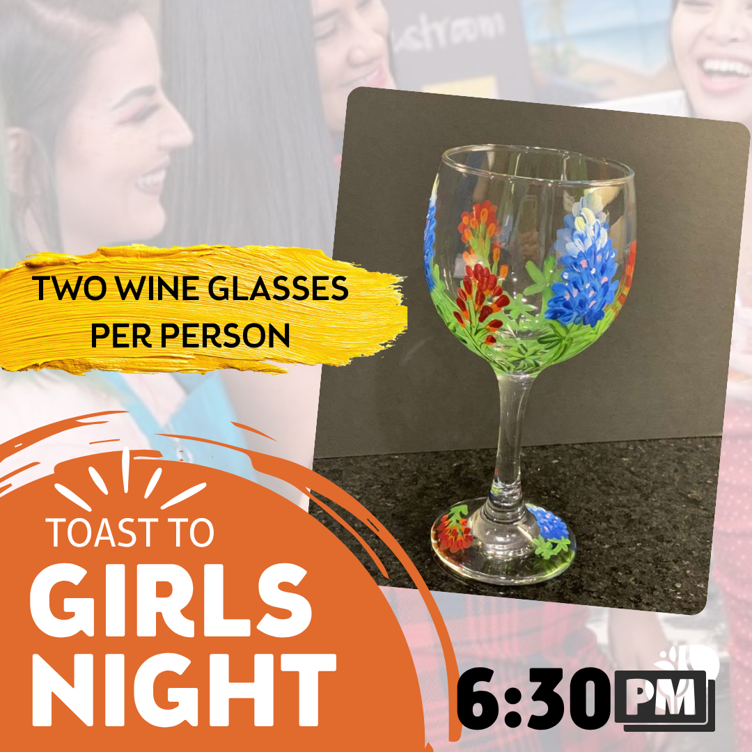 Wildflower Wine Glass